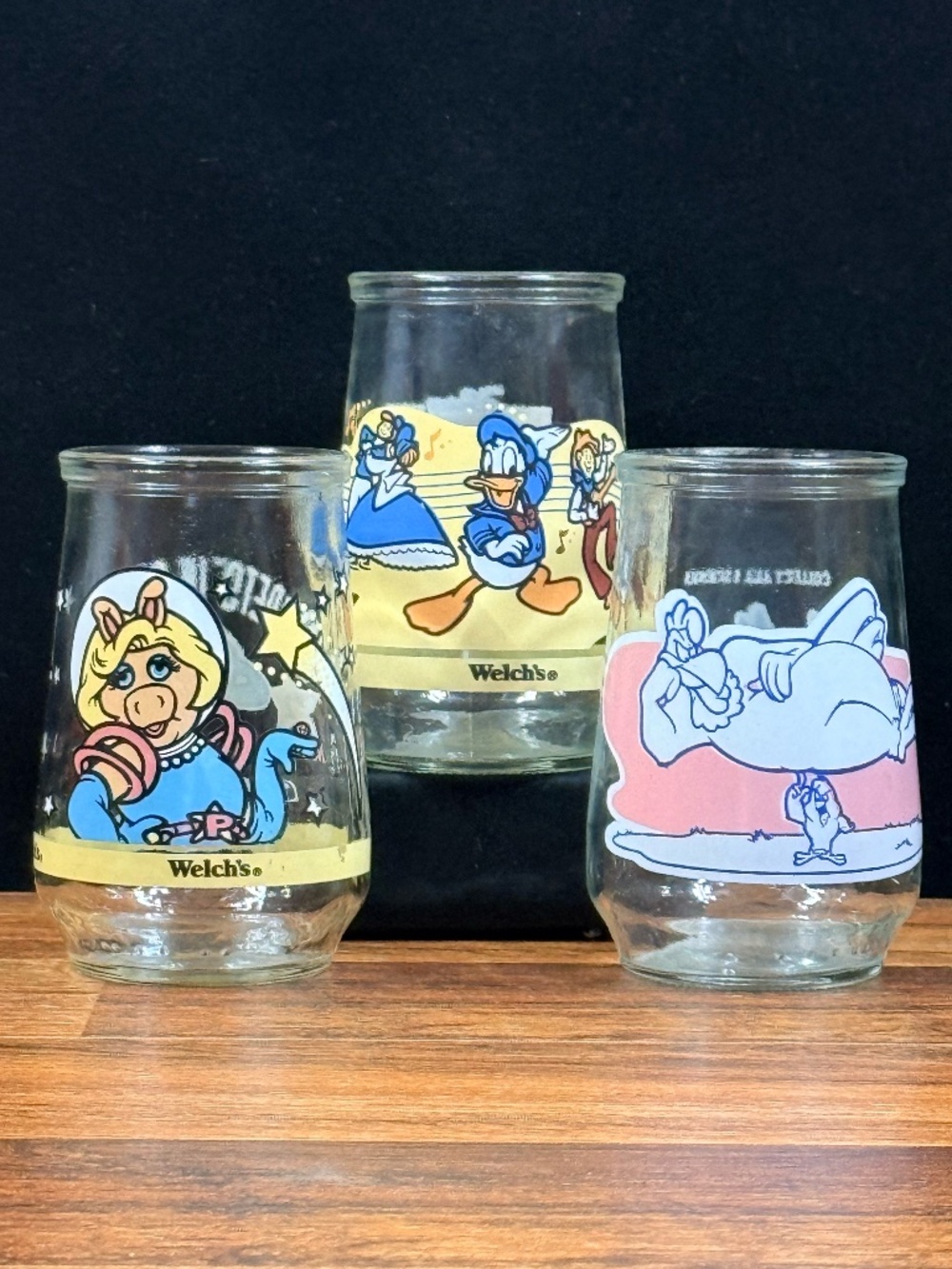Miss Piggy, Donald Duck and Foghorn Leghorn Welch’s Jars